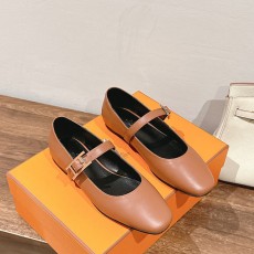 에르메스 HERMES 여성 Jane 발레리나 플랫 H091536