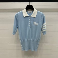톰브라운 THOMBROWNE 여성 폴로 니트 반팔 T5417