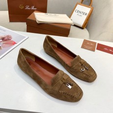 로로피아나 Loropiana 여성 스웨이드 플랫 슈즈 LP073