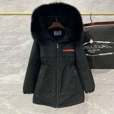 프라다 PRADA 여성 하프 구스다운 패딩 PD2012