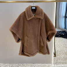 막스마라 MAXMARA 여성 테디베어 케이프 코트 SM0471