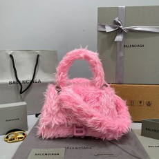 발렌시아가 Balenciaga 플루피 아워글래스 탑핸들백 BC0476