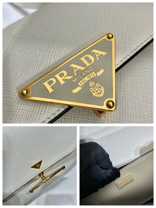 프라다 PRADA  삼각 로고 사피아노 레더 숄더백 1BD320 PD0826
