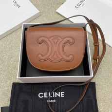 셀린느 CELINE 트리오페 가죽 폴코백  198263 CL0589